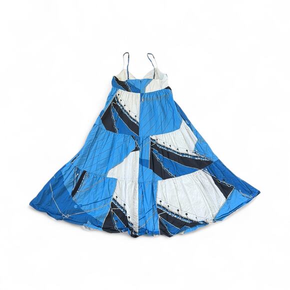 J. Crew Tie-Front Cotton Poplin Dress in Ratti Regatta Print - Picture 3 of 11